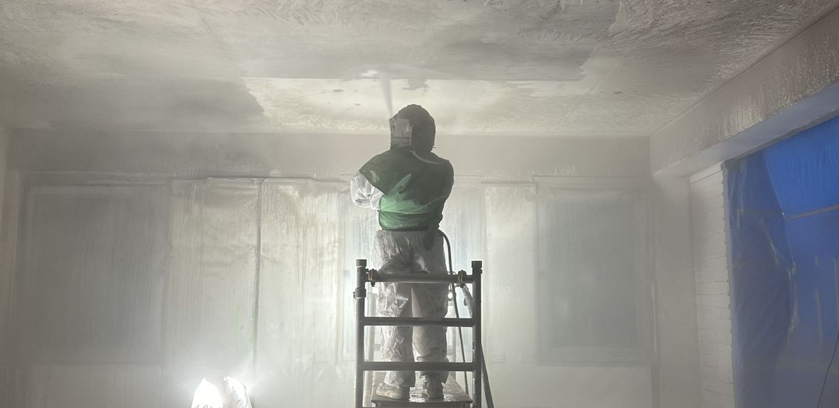 abrasive blasting by AAH Contracting team